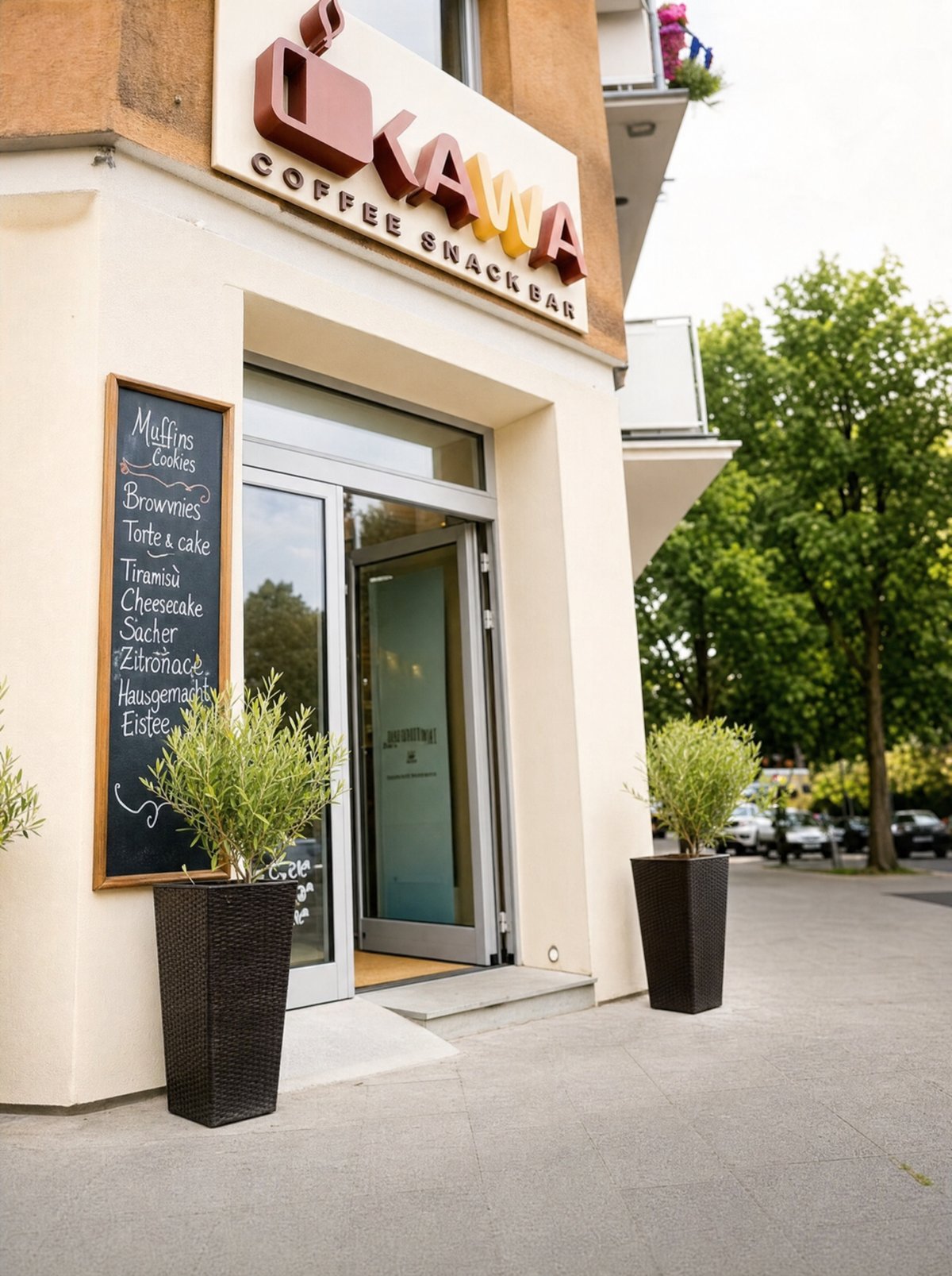 KAWA Coffee Snacks & Co Eingang in Köln